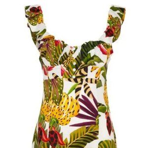 Farm Rio Striped Forest Mini Dress